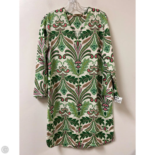 Dress Casual Midi By Soft Surroundings In Green & Pink, Size: S