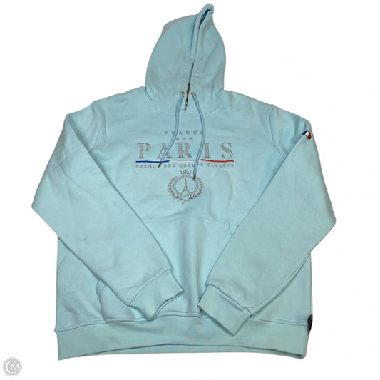 Sweatshirt Hoodie By by Paris Glam In Blue, Size: Xxl